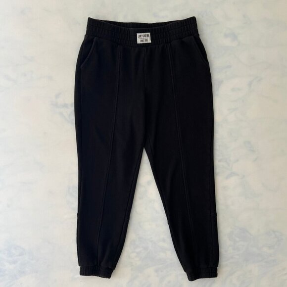 Juicy Couture Logo Black Fleece Jogger Sweatpants - Picture 1 of 7